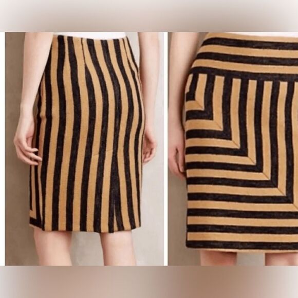 Anthropologie x Eva Franco Striped Pencil Skirt. NWT.   8 - Picture 2 of 10